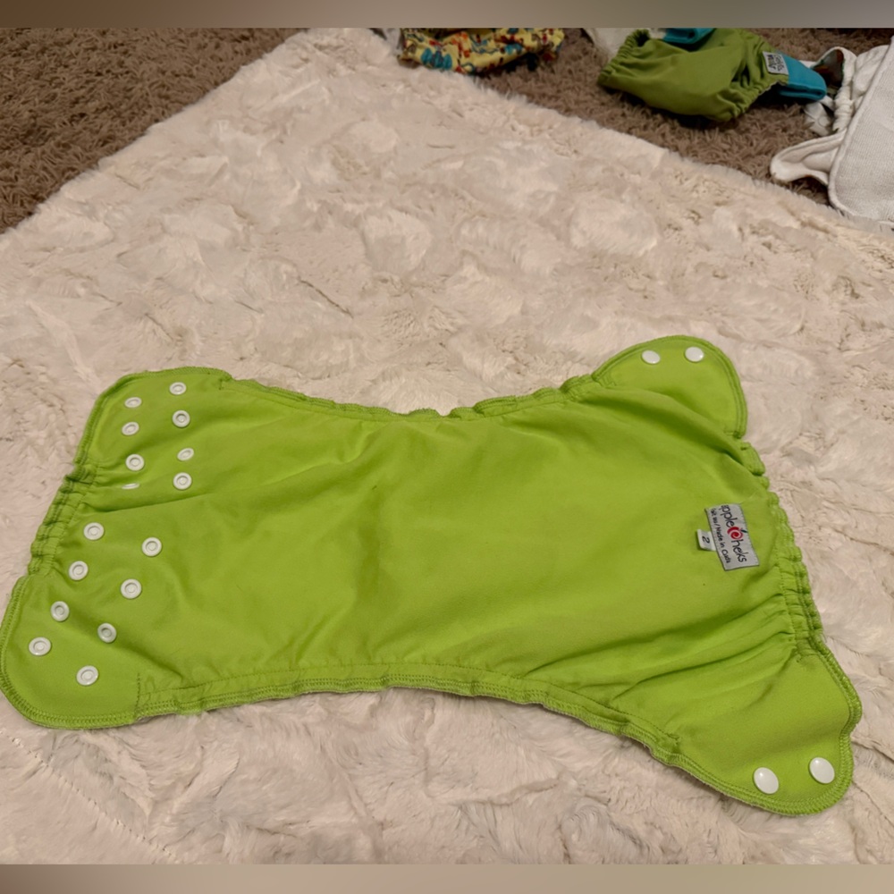 Lime Green Cloth Diaper Cover